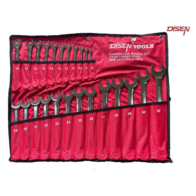 24PCS COMBINATION SPANNER BAG SET(8-32mm)