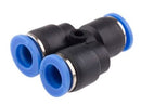 (2pcs) 8mm Pneumatic Push In Y Shape Tube-to-Tube Adaptor