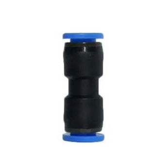 (2pcs) 6mm Pneumatic Push In Straight Tube-to-Tube Adaptor