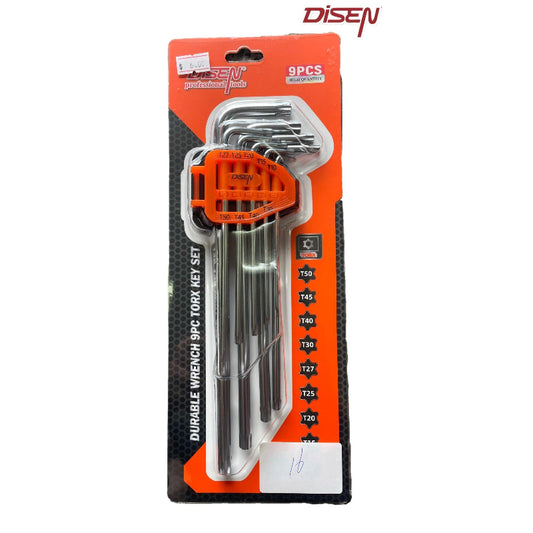 9PCS EXTRA LONG TORX KEY SET