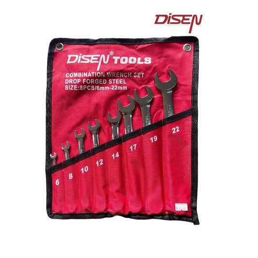 8 PCS COMBINATION SPANNER BAG SET 6-22MM