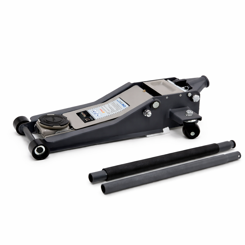 3000KG Floor Jack, Low Profile, Fast Lift - Grey
