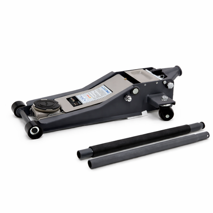 3000KG Floor Jack, Low Profile, Fast Lift - Grey
