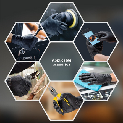10mil Diamond Grip Nitrile Gloves – 100pcs