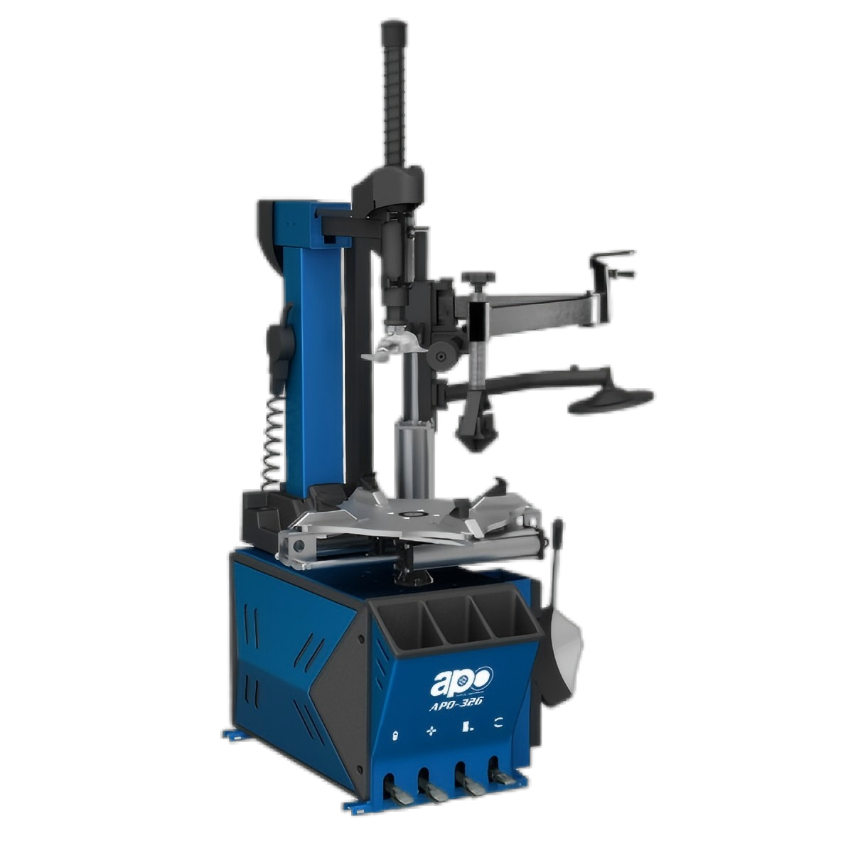 Tyre Changer APO-3256 Full Automatic Tilt-Back 26″ Tyre Changer with 056 Help Arm