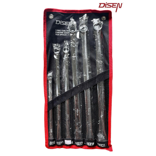 6PCS LONG TYRE DOUBLE SPANNER SET