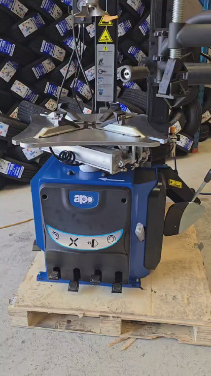 Tyre Changer APO-3256 Full Automatic Tilt-Back 26″ Tyre Changer with 056 Help Arm