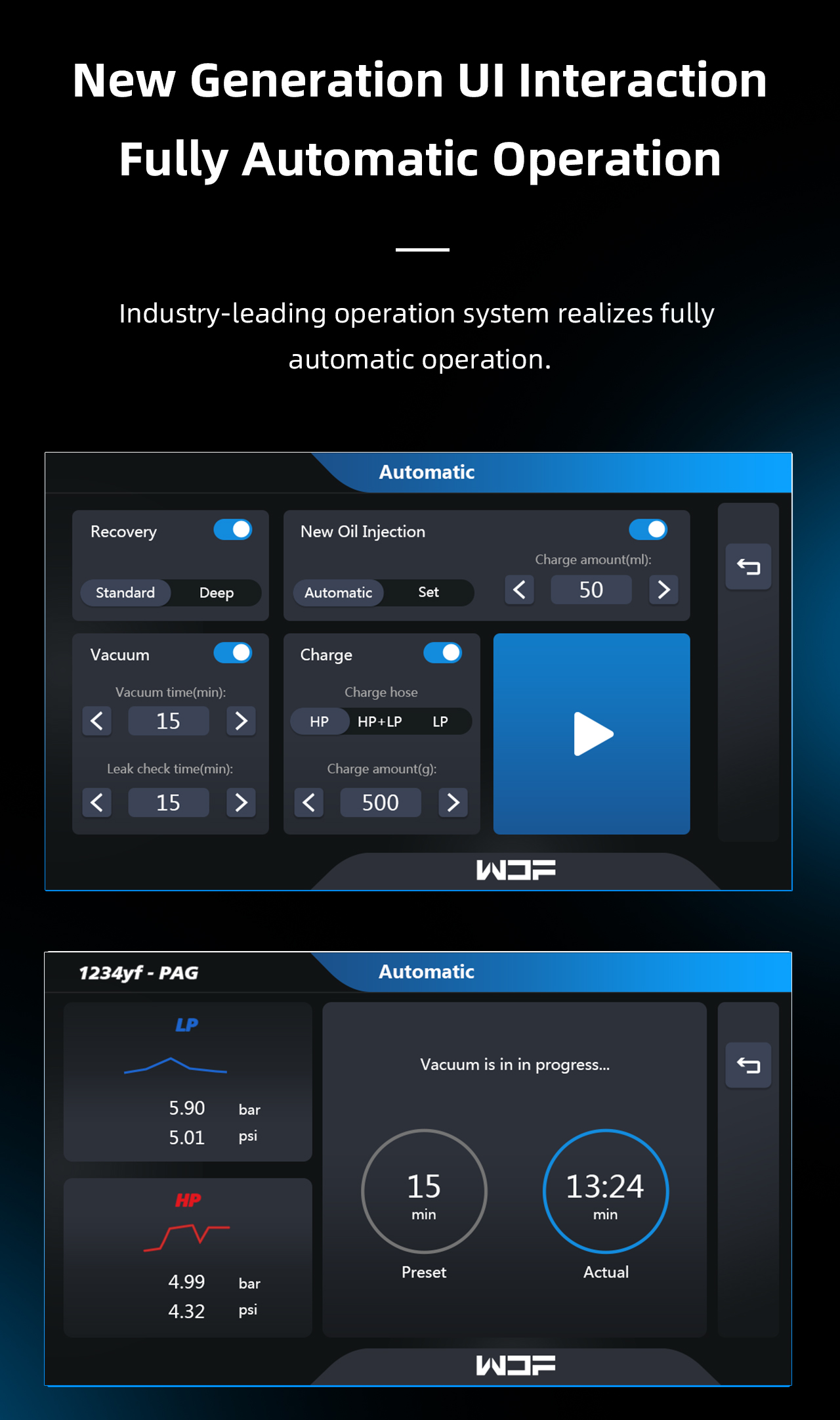 X549 Dual AUTO Gas A/C Service Station