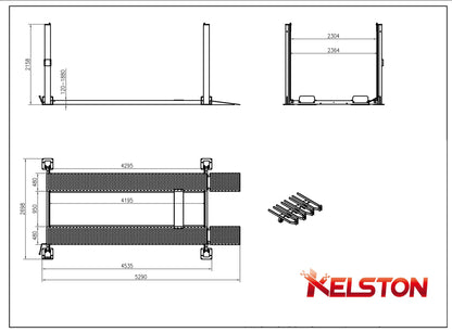 Four Post Parking Hoist - FP37