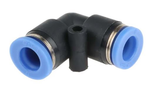 (2pcs) 8mm to 6mm Pneumatic Push In Elbow Tube-to-Tube Adaptor