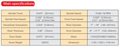 Brake Disc/Drum Lathe C9350C